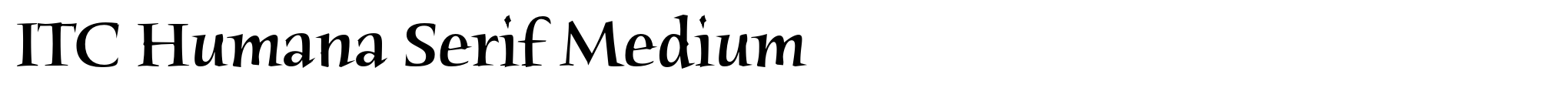 ITC Humana Serif Medium image